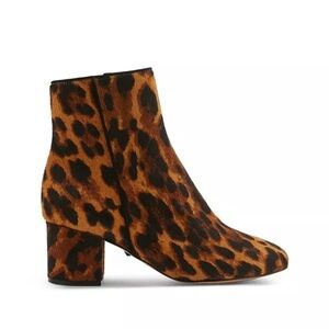 Schutz / NEW pony hair Leopard printed ankle boots booties 6